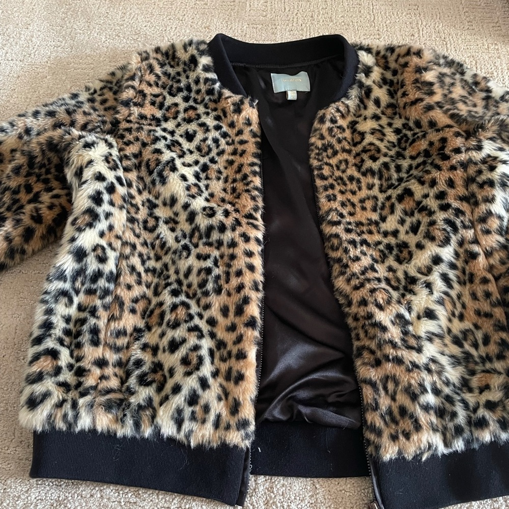 Super Soft Anthropology Cheetah Jacket *Like New*